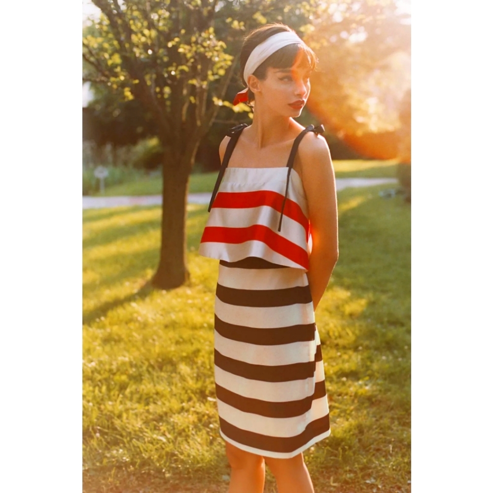 Anthropologie Mare Mare Striped Mini Dress